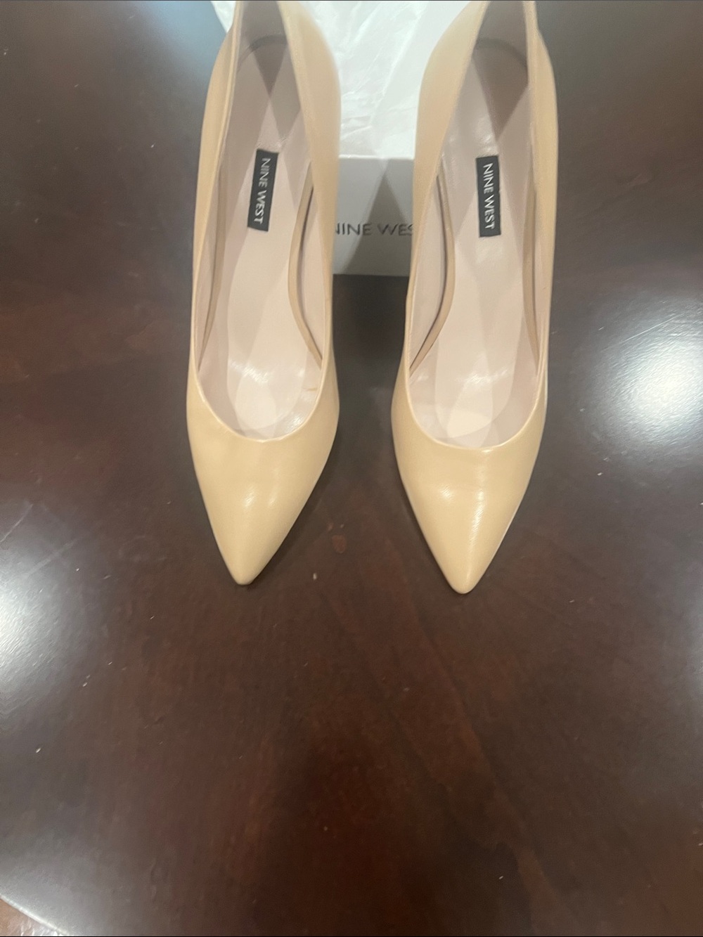 Nine West Beige Pointed Toe Pumps
